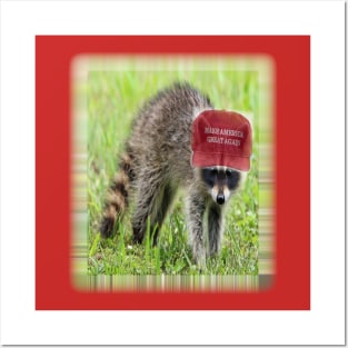 Make America Great Again Racoon Posters and Art